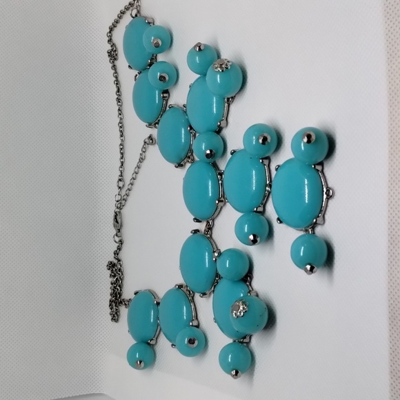 Teal blue accent necklace - Picture 2 of 4
